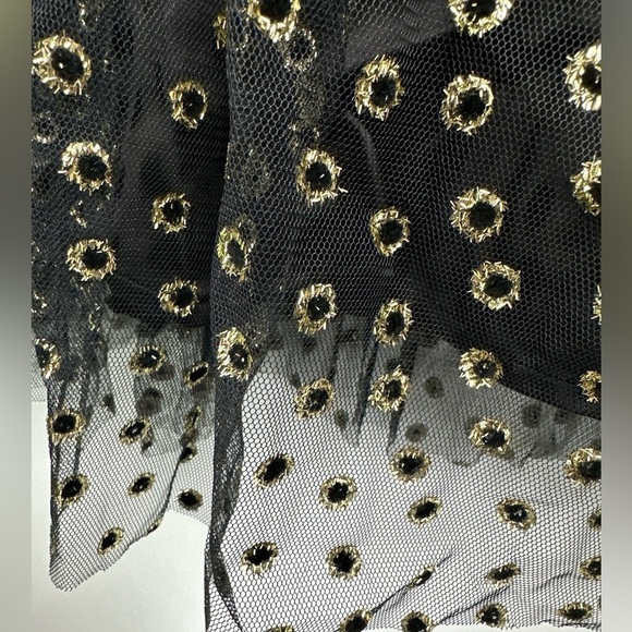ModCloth Anthropologie Speckled In Gold Midi Skirt Size 0 NWT - Picture 5 of 6